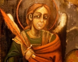 Sfântul Arhanghel Mihail icoană restaurată