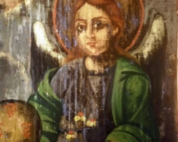 Sfântul Arhanghel Gavriil icoană restaurată