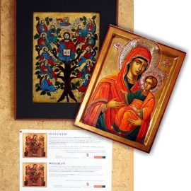 Expozitie de icoane Gyula Ungaria 2016 picturi pe lemn și pe sticlă de Călin Raluca și Roxana Bogatean